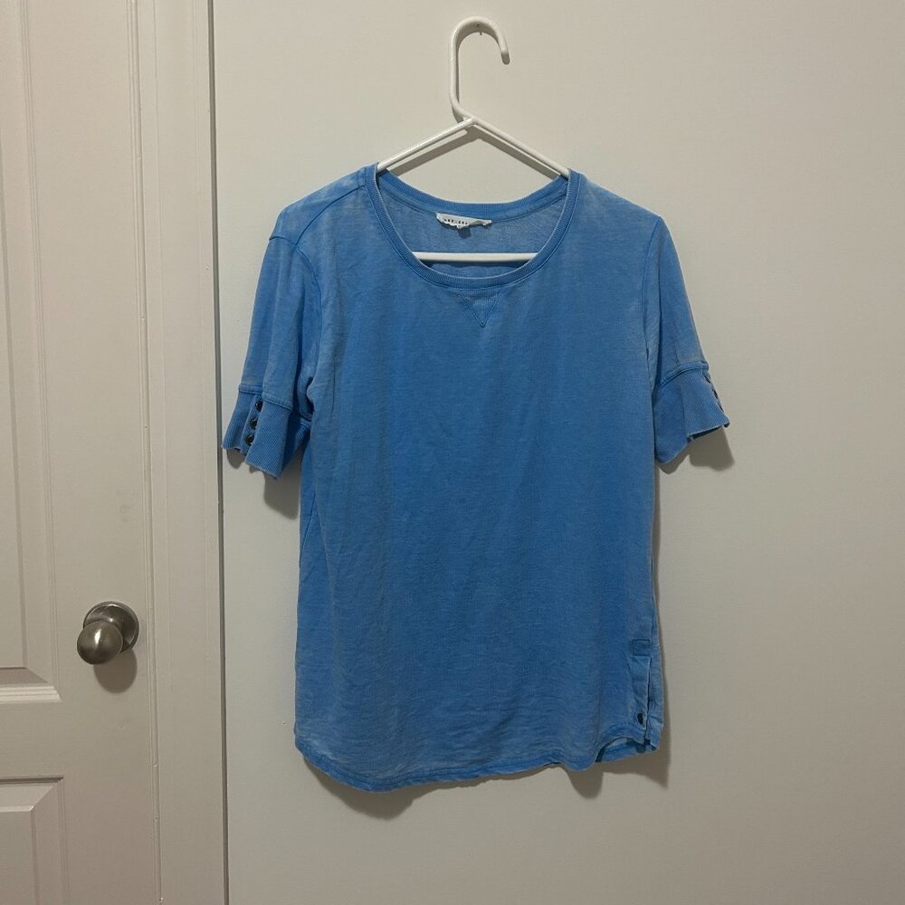 Jane and Delancey Blue Tunic Top, size S